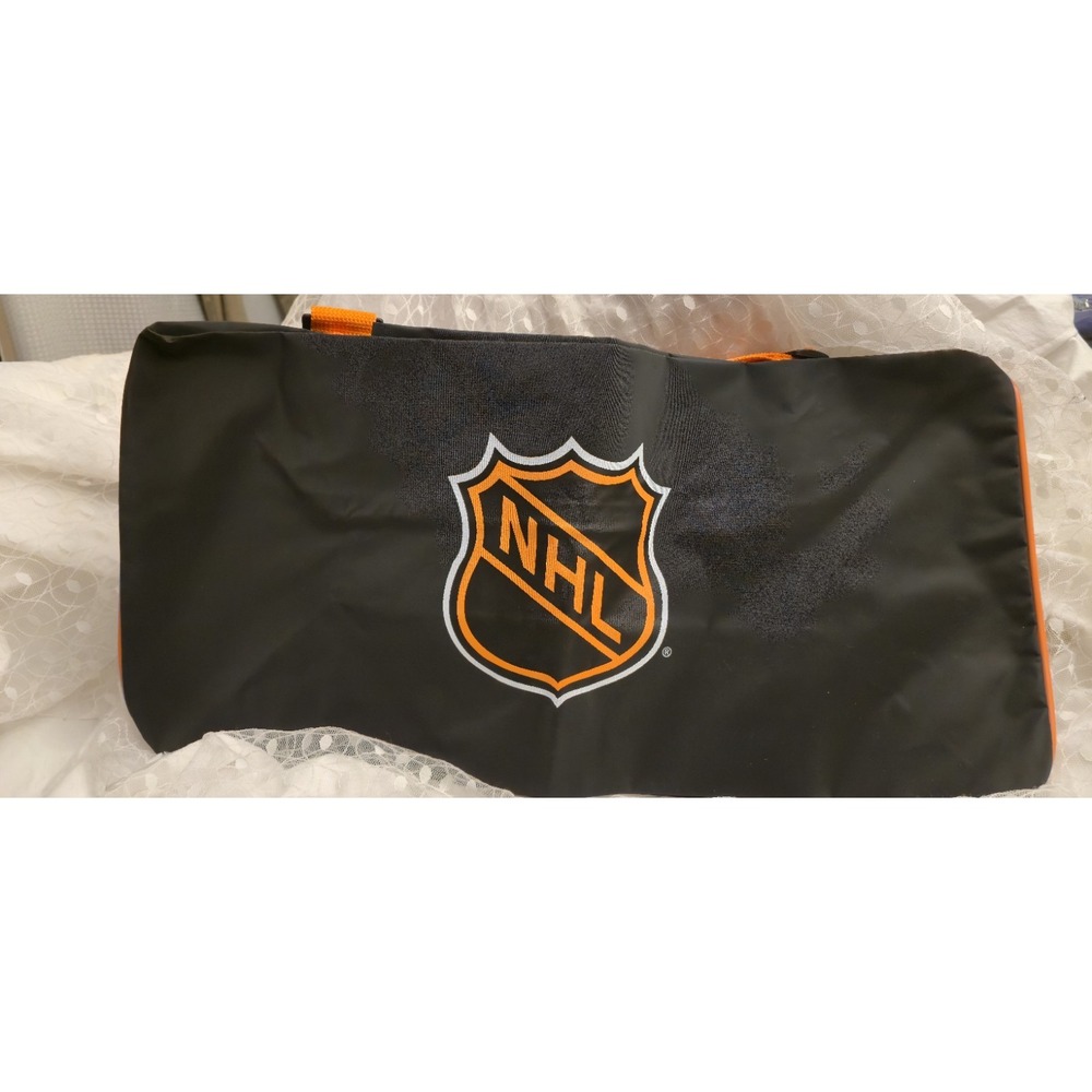 Vintage 90s NHL Coolest Game on Earth Orange Duffel Bag NWOT